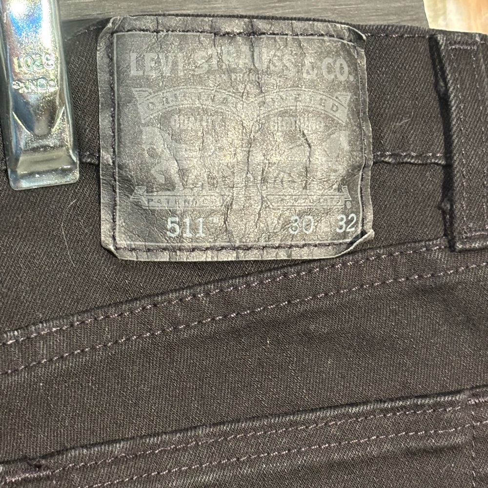 Levi's 511 30x32 Men's Slim Straight Jeans - Black